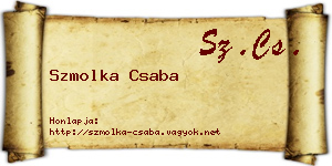Szmolka Csaba névjegykártya